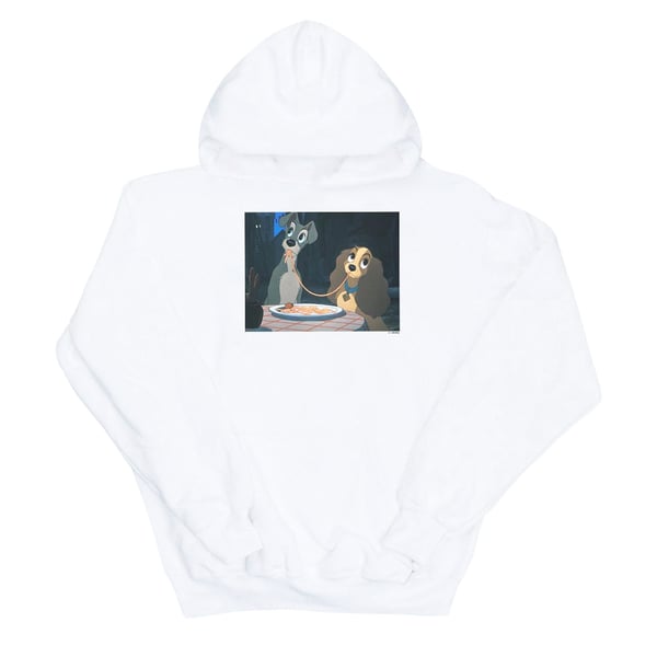 Disney Mens Lady And The Tramp Spaghetti Slurp Hoodie