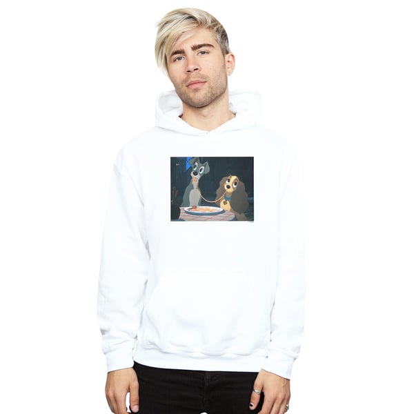 Disney Mens Lady And The Tramp Spaghetti Slurp Hoodie