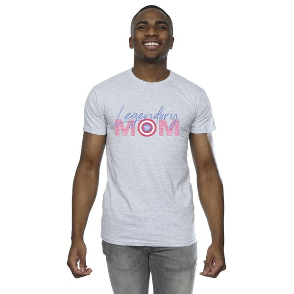 Marvel Mens Avengers Captain America Mum T-Shirt