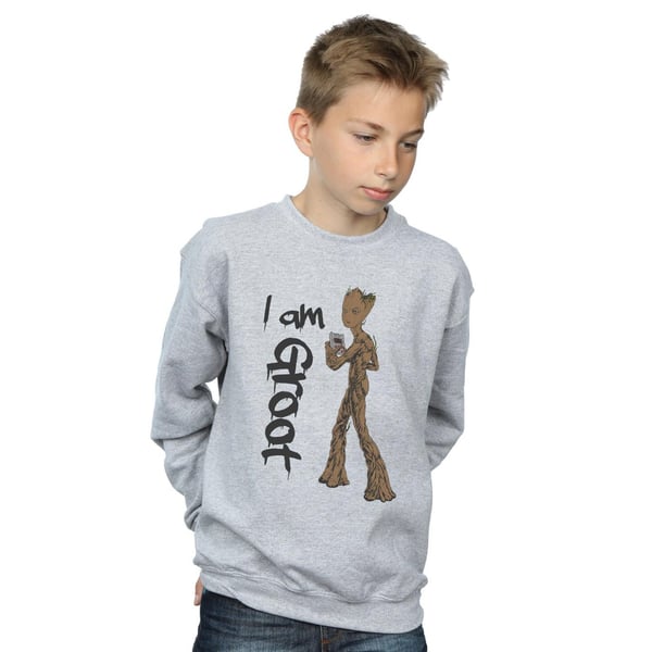 Marvel Boys Avengers Infinity War Graffiti Groot Sweatshirt