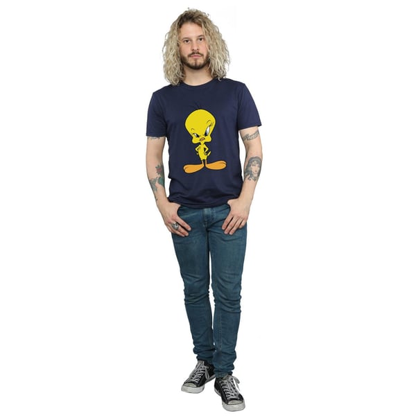 Looney Tunes Mens Angry Tweety Cotton T-Shirt