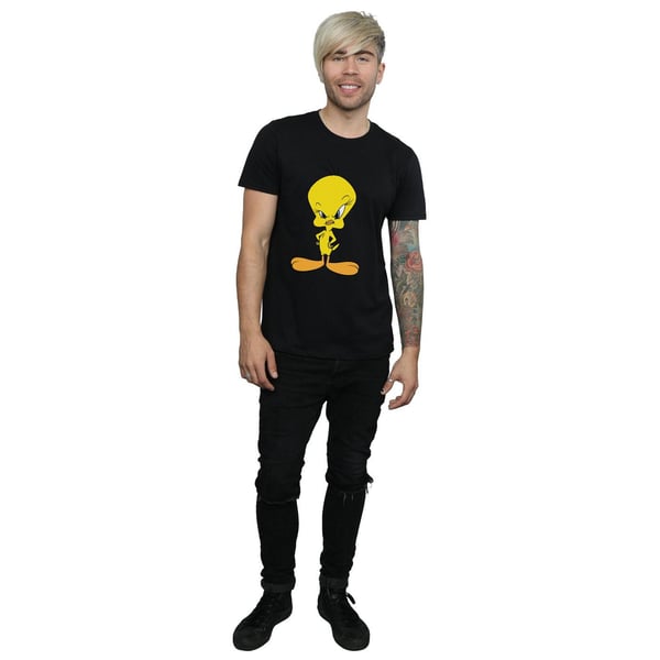 Looney Tunes Mens Angry Tweety Cotton T-Shirt