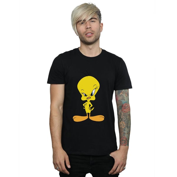Looney Tunes Mens Angry Tweety Cotton T-Shirt