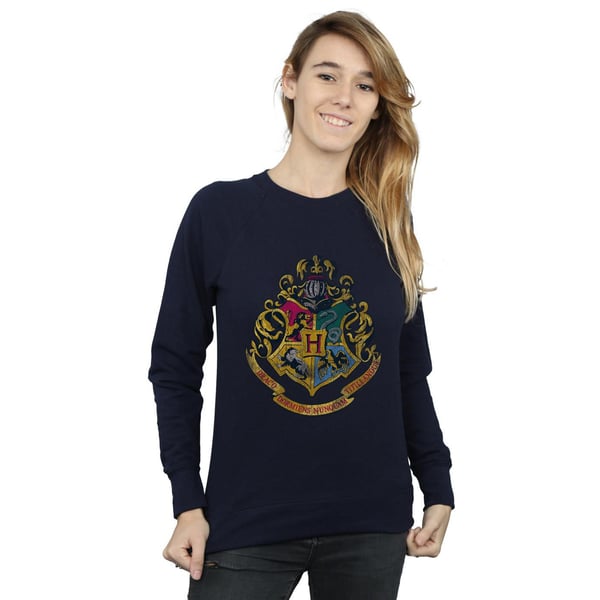 Harry Potter Womens/Ladies Hogwarts Distressed Crest Sweatshirt