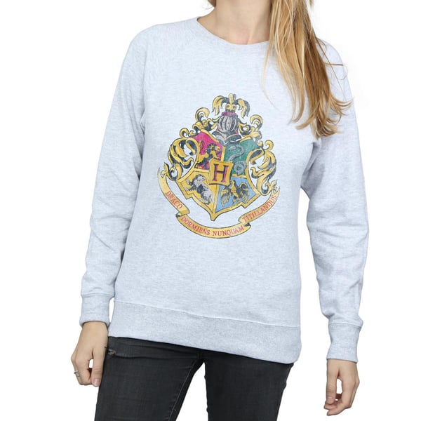 Harry Potter Womens/Ladies Hogwarts Distressed Crest Sweatshirt