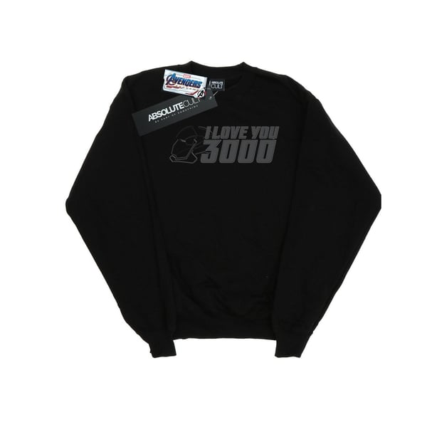 Marvel Mens Avengers Endgame I Love You 3000 Helmet Sweatshirt