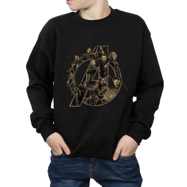 Marvel Boys Avengers Infinity War Marvel-logo collegepaita
