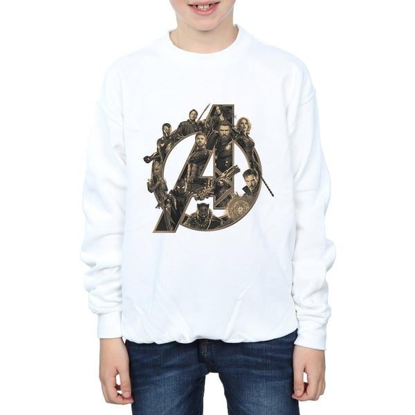 Marvel Boys Avengers Infinity War Marvel-logo collegepaita