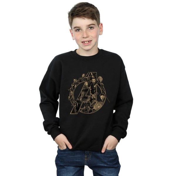 Marvel Boys Avengers Infinity War Marvel-logo collegepaita