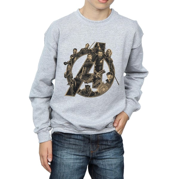 Marvel Boys Avengers Infinity War Marvel-logo collegepaita