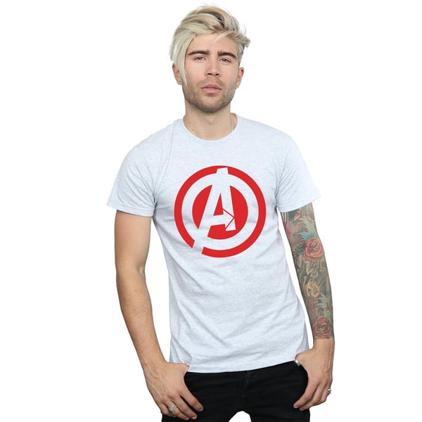 Avengers Assemble Herr Solid Logotyp Bomulls T-shirt