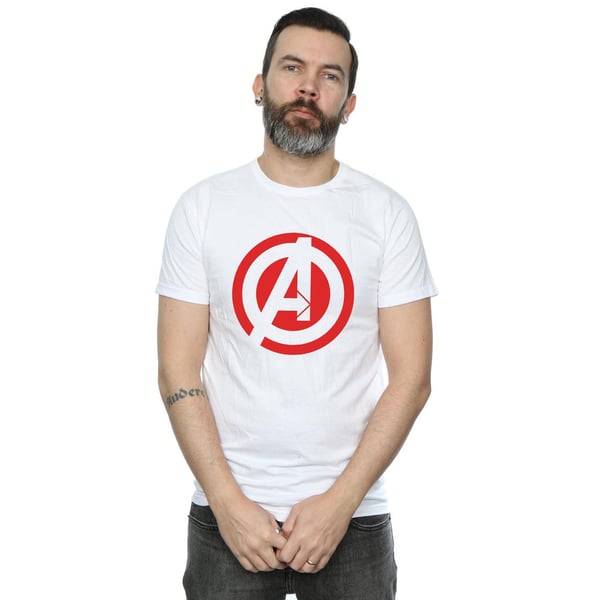 Avengers Assemble Herr Solid Logotyp Bomulls T-shirt