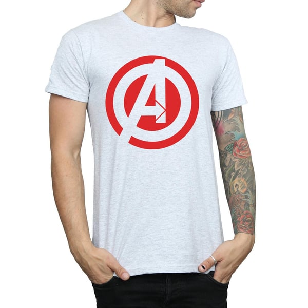 Avengers Assemble Herr Solid Logotyp Bomulls T-shirt