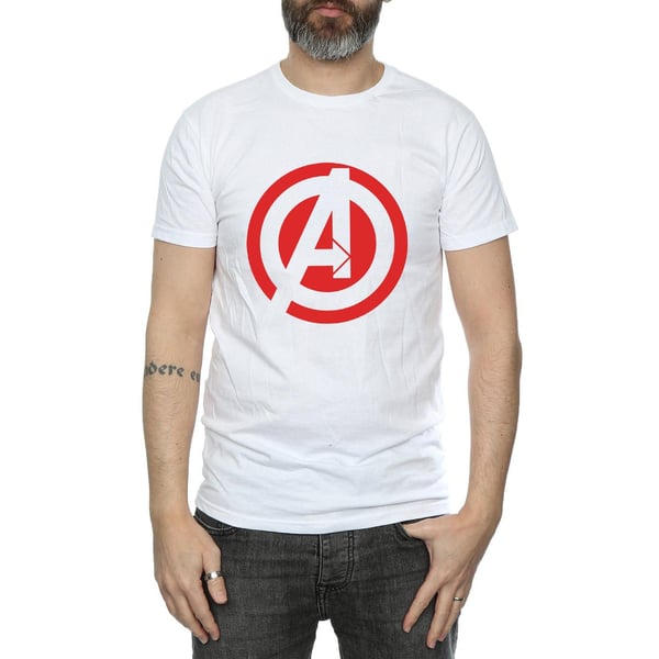 Avengers Assemble Herr Solid Logotyp Bomulls T-shirt