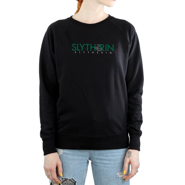 Harry Potter Womens/Ladies Slytherin Text Sweatshirt