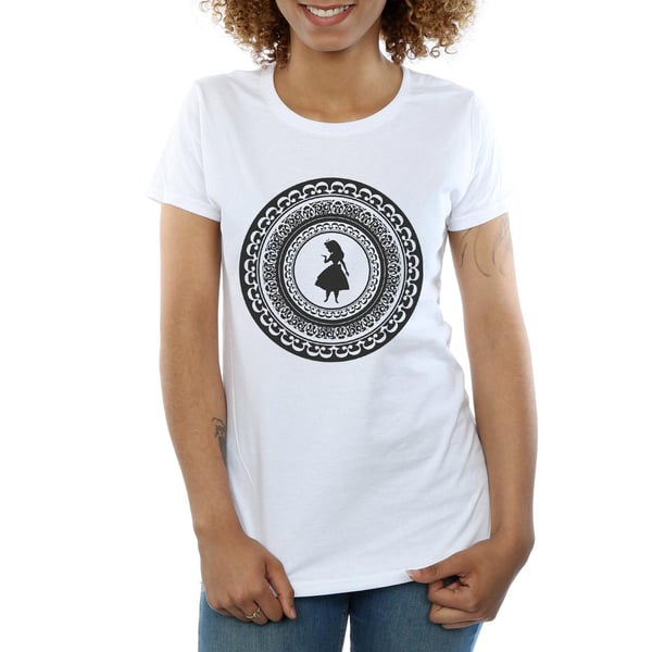 Disney Womens/Ladies Alice In Wonderland Circle Cotton T-Shirt