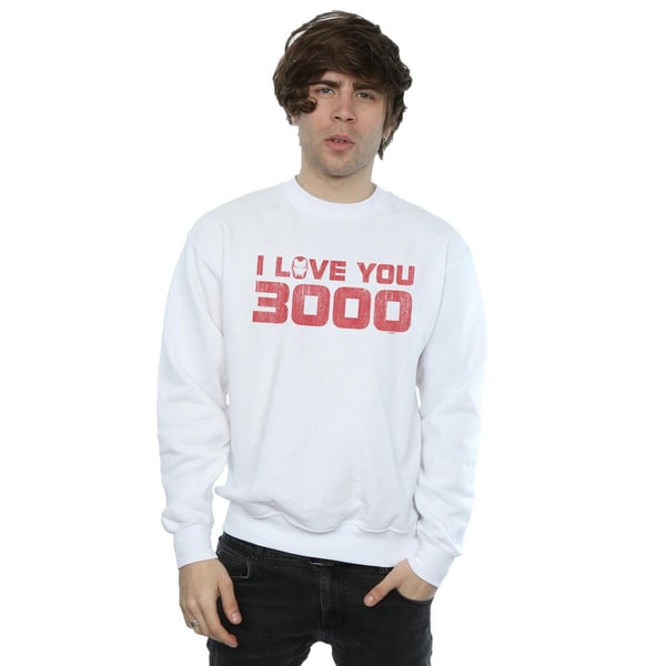 Marvel Mens Avengers Endgame I Love You 3000 Distressed Sweatshirt