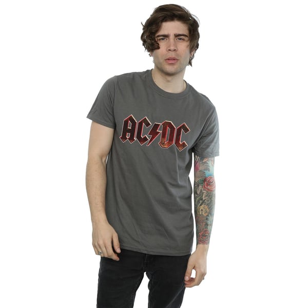 AC/DC Mens Raw Distressed Logo T-Shirt
