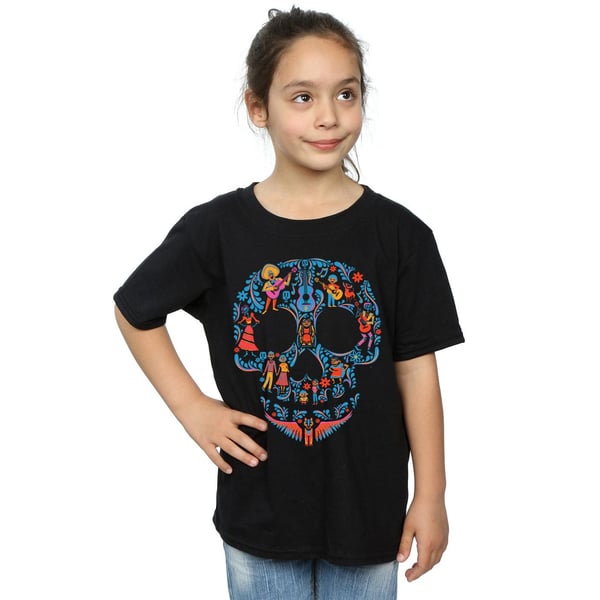 Coco Girls Skull Cotton T-Shirt