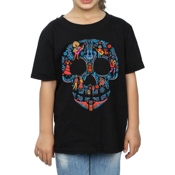 Coco Girls Skull Cotton T-Shirt