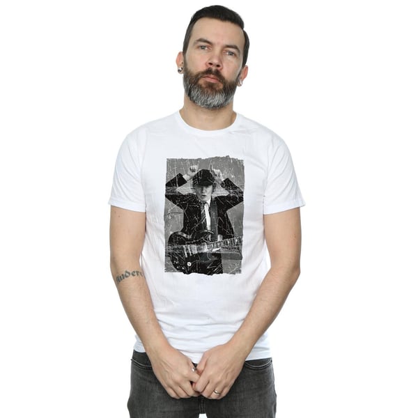 AC/DC Mens Angus Young Distressed Photo T-Shirt