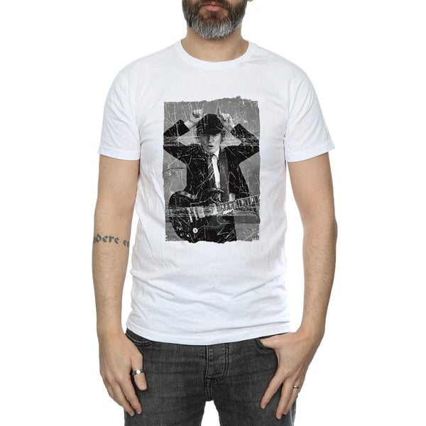 AC/DC Mens Angus Young Distressed Photo T-Shirt