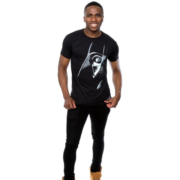 Star Wars Mens Darth Vader Face Cotton T-Shirt