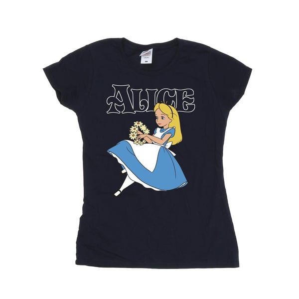 Disney Womens/Ladies Alice In Wonderland Flowers Cotton T-Shirt