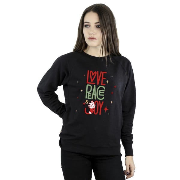 Disney Womens/Ladies The Aristocats Marie Love Peace Joy Sweatshirt
