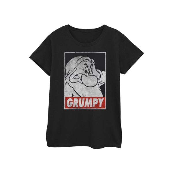 Lumikki ja seitsemän kääpiötä Naisten/Naisten Grumpy-juliste puuvillainen T-paita