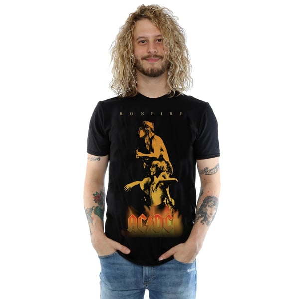 AC/DC Miesten Bonfire Cover T-paita
