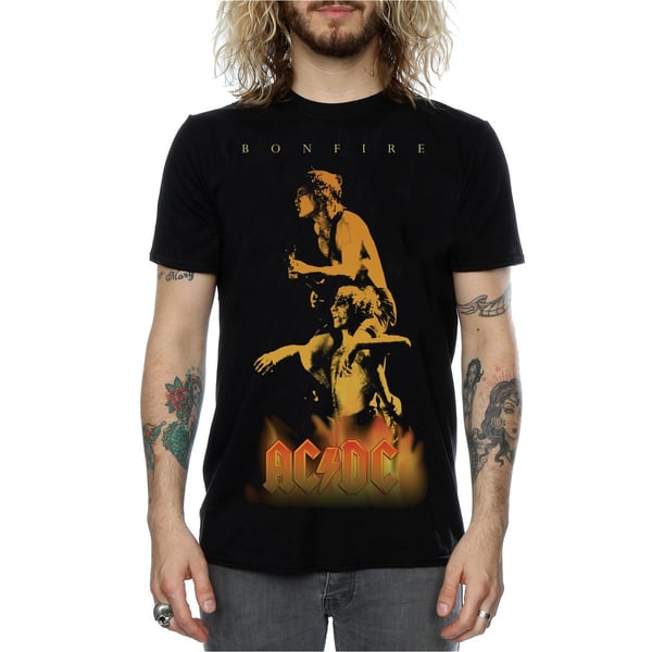 AC/DC Miesten Bonfire Cover T-paita