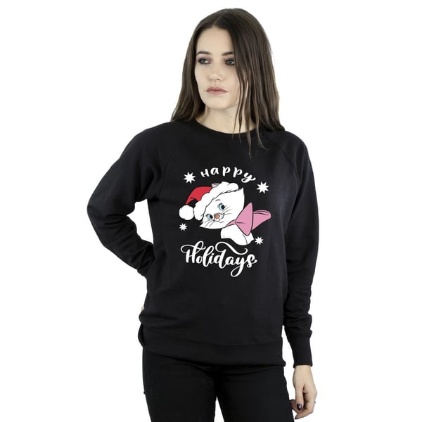 Disney Womens/Ladies The Aristocats Happy Holidays Sweatshirt