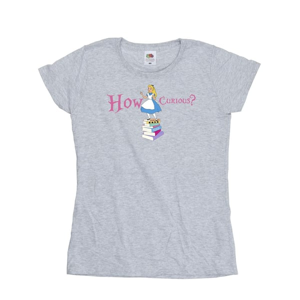 Disney Womens/Ladies Alice In Wonderland How Curious Cotton T-Shirt