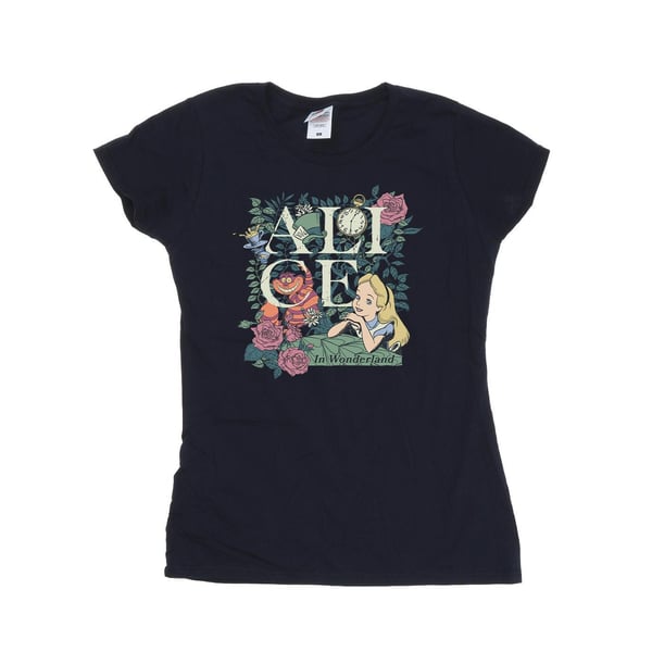 Disney Dam/Dam Alice i Underlandet Lövträdgård Bomulls T-shirt