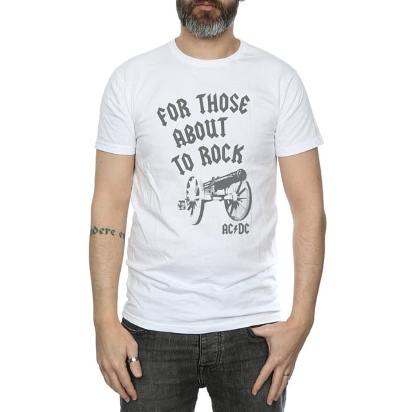 AC/DC Mens For Those About To Rock Cannon T-Shirt