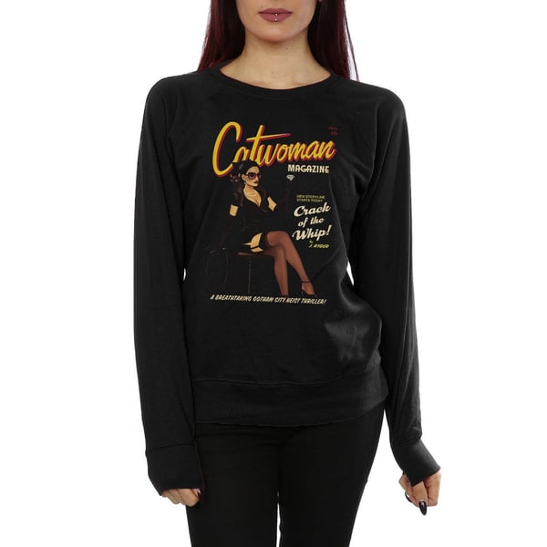 DC Comics Womens/Ladies Catwoman Bombshell Cover Sweatshirt