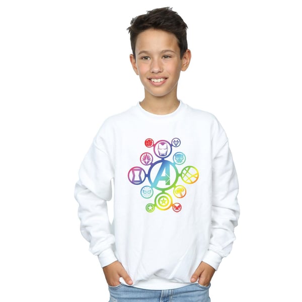 Marvel Boys Avengers Infinity War Rainbow Icons Sweatshirt