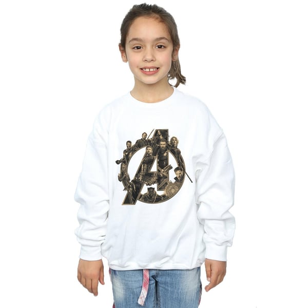 Marvel Girls Avengers Infinity War Marvel Logo Sweatshirt