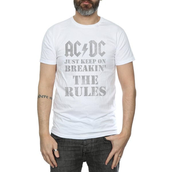 AC/DC Mens Just Keep On Breaking The Rules T-Shirt