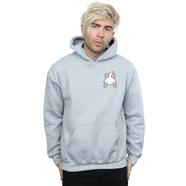 Disney Mens Aristocats Marie Backside Breast Print Hoodie