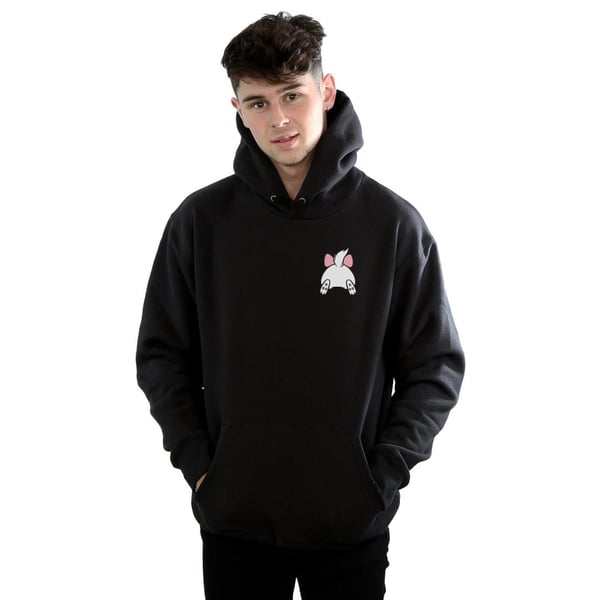 Disney Mens Aristocats Marie Backside Breast Print Hoodie