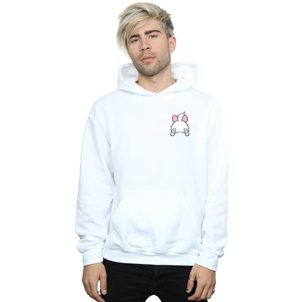 Disney Mens Aristocats Marie Backside Breast Print Hoodie