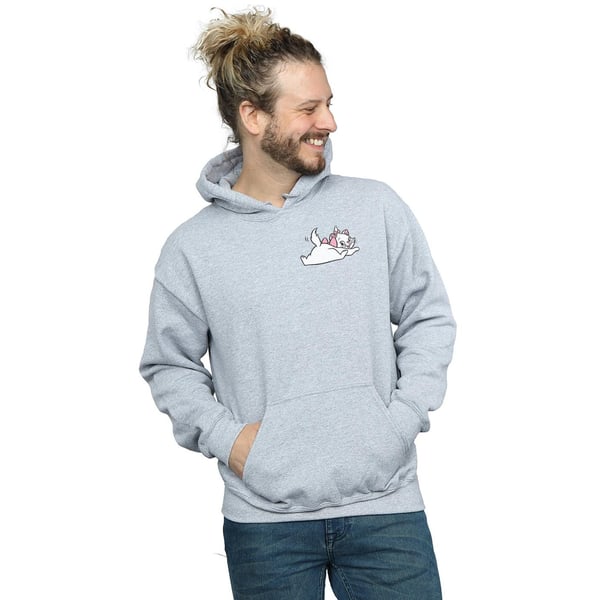 Disney Mens Aristocats Marie Sweet Backside Breast Print Hoodie