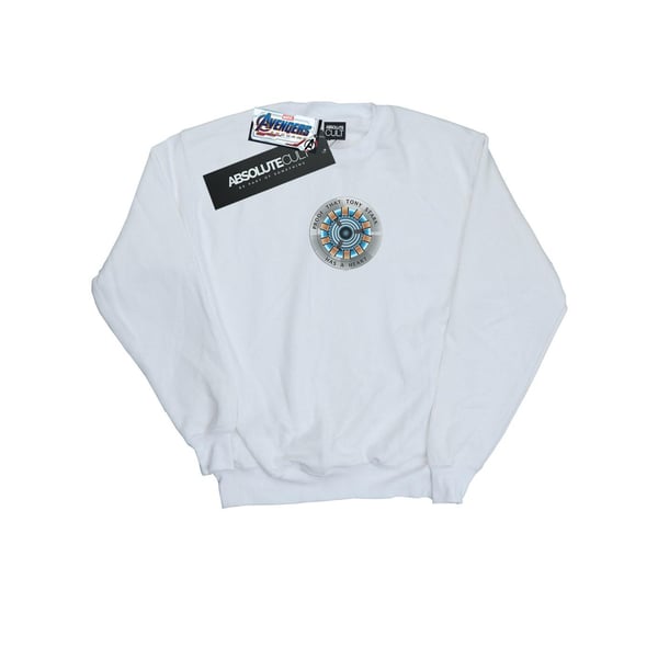 Marvel Mens Avengers Endgame Tony Stark Heart Sweatshirt
