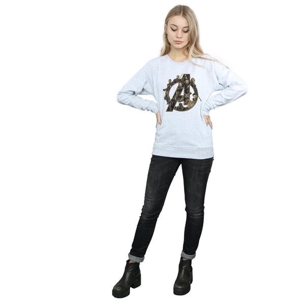 Marvel Naisten Avengers Infinity War Marvel Logo Collegepaita