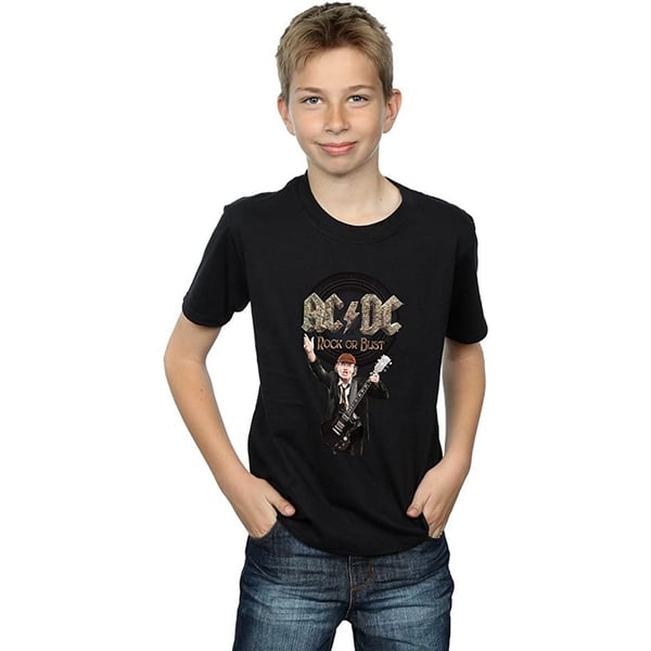 AC/DC Boys Rock Or Bust Angus Young Cotton T-Shirt