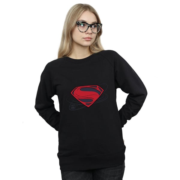 DC Comics Womens/Ladies Justice League Movie Superman Logo Sweatshirt