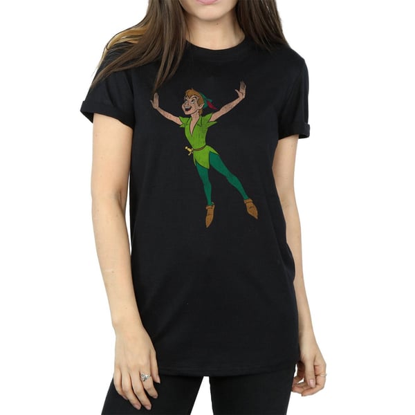 Peter Pan Womens/Ladies Classic Flying Cotton Boyfriend T-Shirt