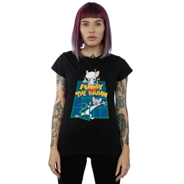 Animaniacs Womens/Ladies Pinky And The Brain Laboratory Cotton T-Shirt